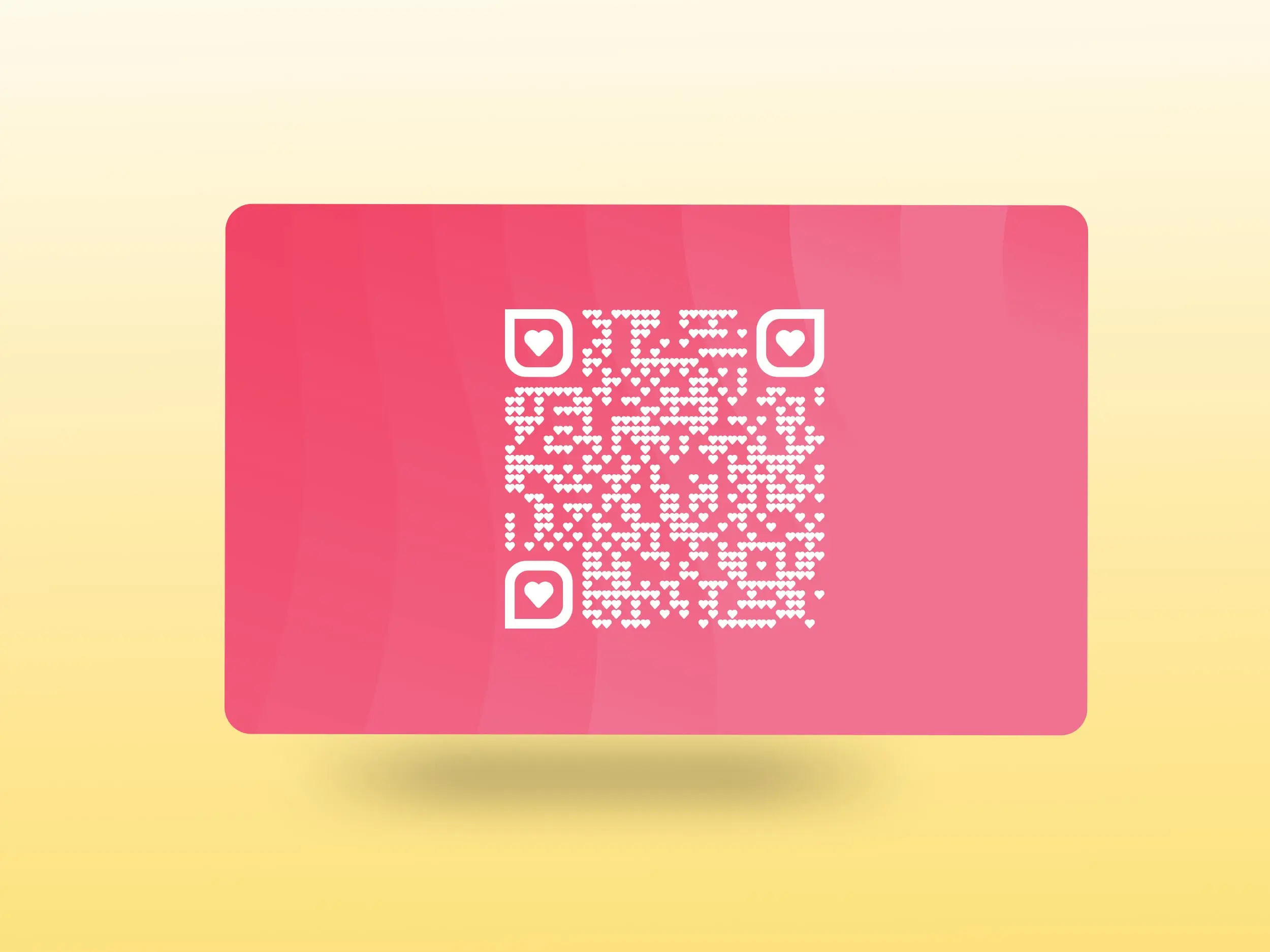 NFC-визитка из пластика (Pink)
