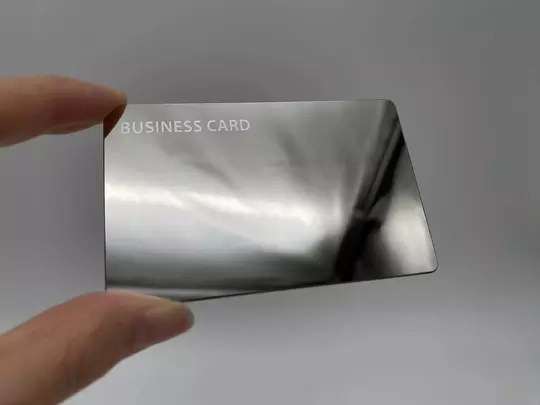 NFC-визитка из металла (Silver mirror)